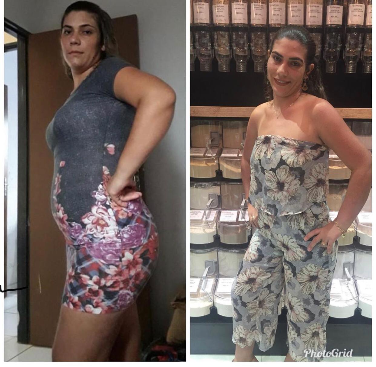 Antes e depois Desafio 21 Dias com a Nutri